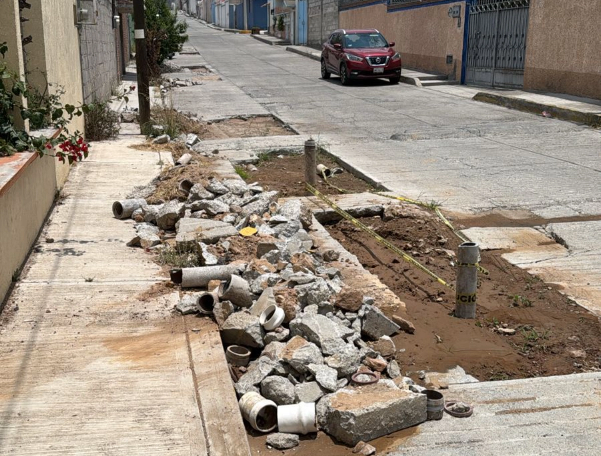 PAN Hidalgo acusa a CAASIM por dejar calles dañadas tras reparaciones en Pachuca