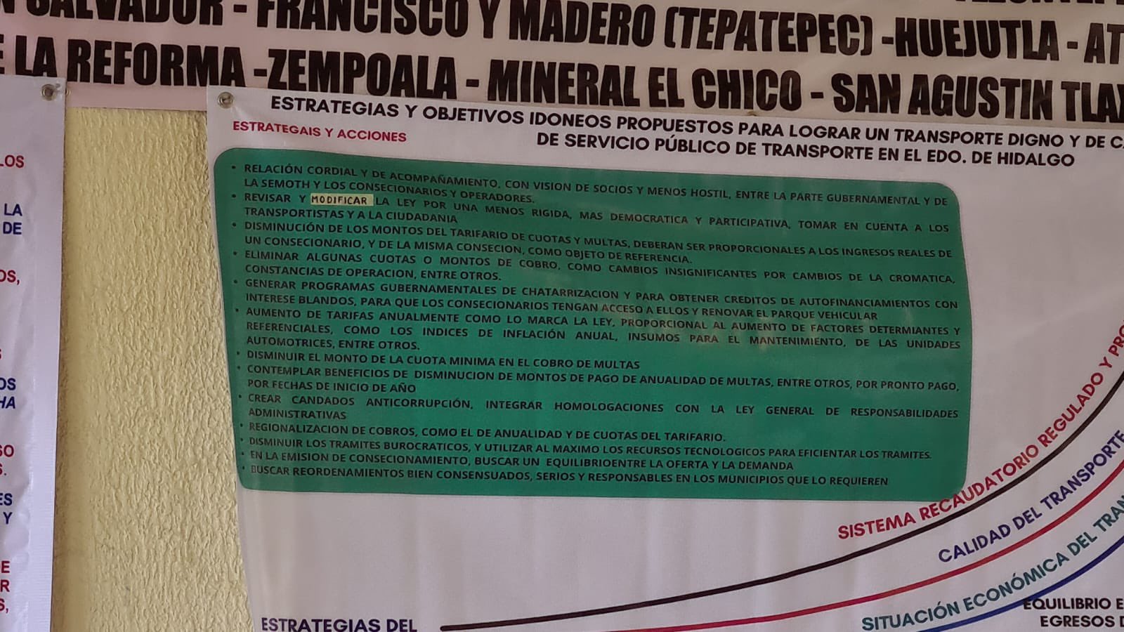 Transportistas de Hidalgo exigen aumento de tarifas y denuncian falta de atención por parte de la Semot
