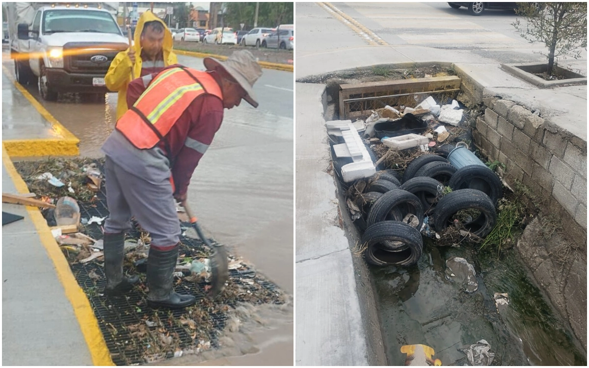 SIPDUS atribuye anegamientos en Everardo Márquez a obstrucciones intencionales y basura