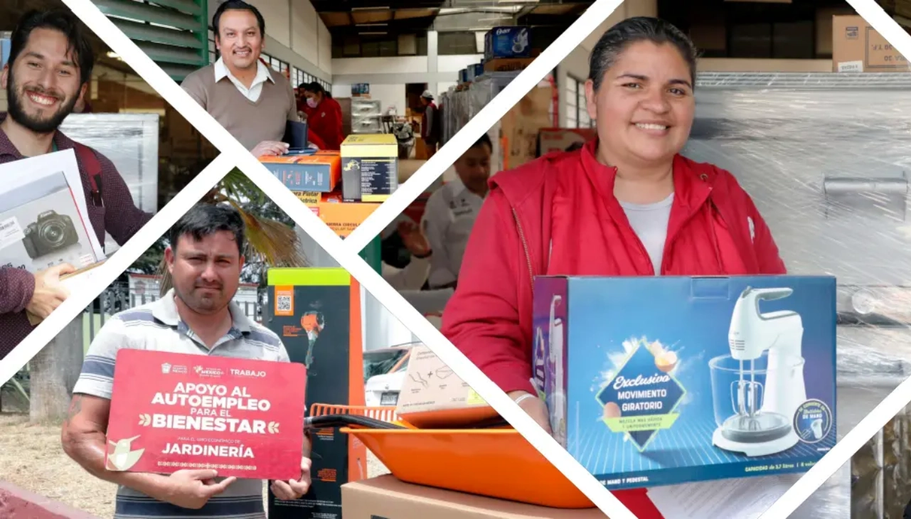 Persona instalando su estética con mobiliario y herramientas nuevas tras recibir apoyo del programa de autoempleo Edomex 2025.