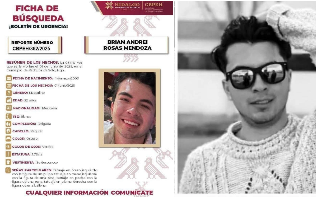 Confirman que restos hallados en Mineral de la Reforma son de Brian Andrei, joven desaparecido en Pachuca