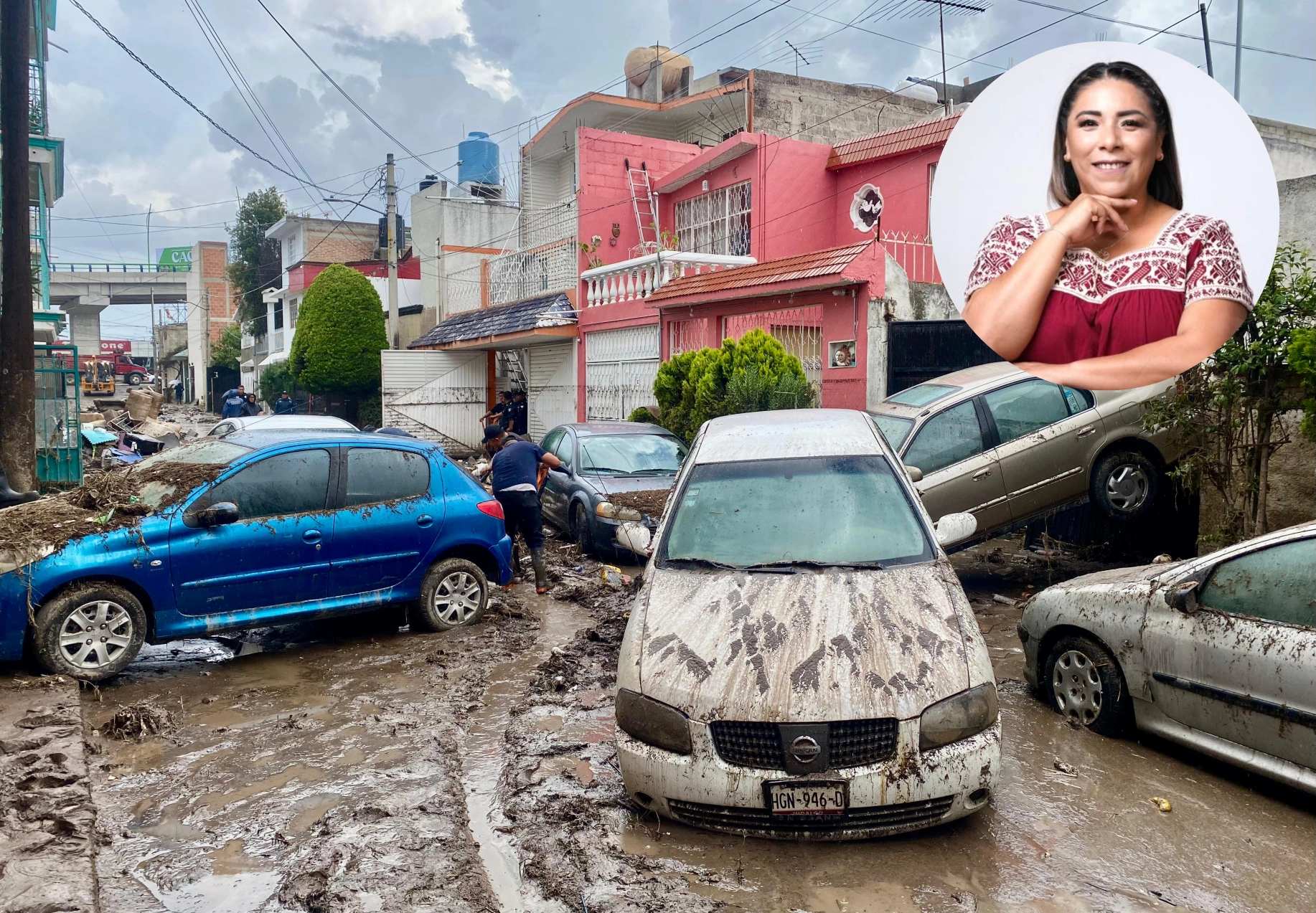 Indignación en Pachuca: Funcionaria presume estar “a salvo” mientras familias pierden su patrimonio por inundación