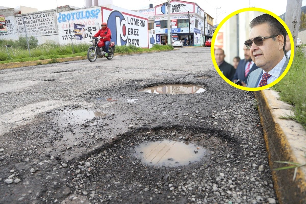 “Échenle piedras, aunque sea”: secretario de Gobierno minimiza falta de recursos para bacheo en temporada de lluvias