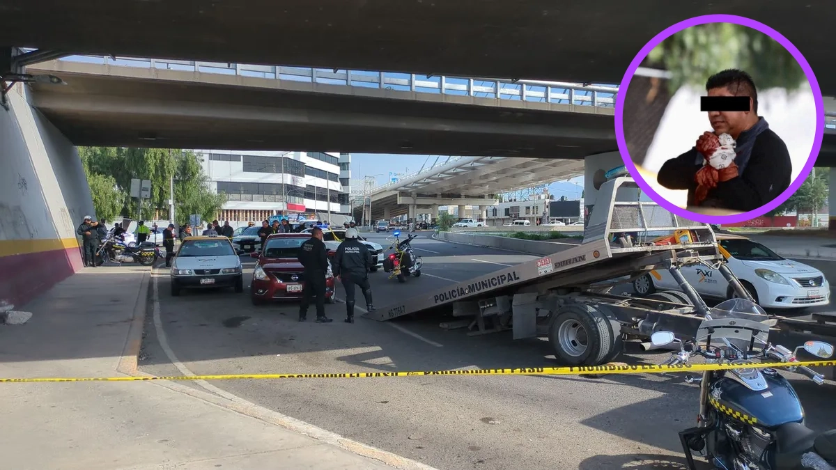 Pachuca: Taxista mata a conductor en la 24 horas de Pachuca tras riña vial debajo del Puente Atirantado