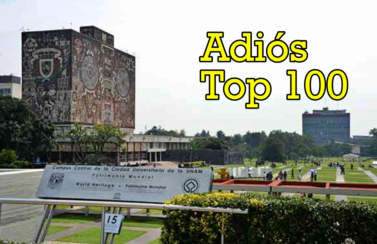 UNAM cae 42 lugares en el ranking QS 2026: sale del grupo de las 100 mejores universidades del mundo