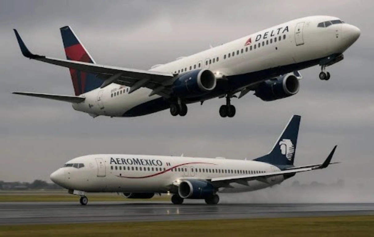 Nuevo incidente grave en el AICM: vuelos de Aeroméxico y Delta, a punto de chocar