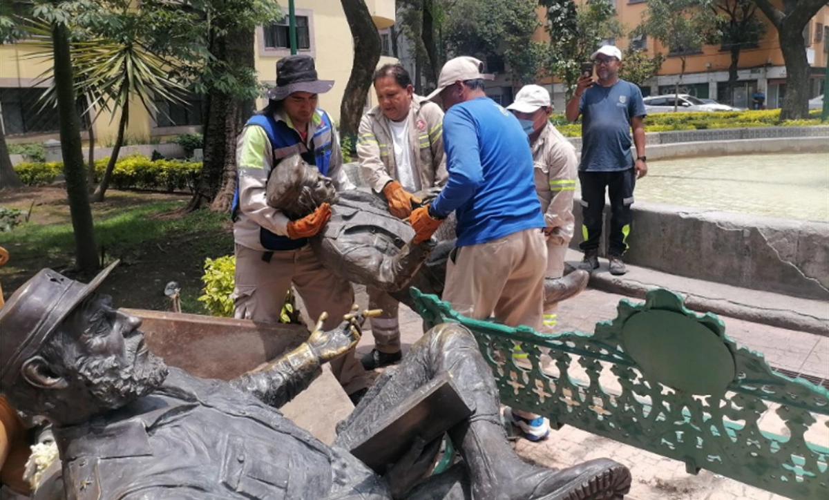 Prioridades en Cuauhtémoc: Rojo de la Vega retira estatuas de Fidel y el Che