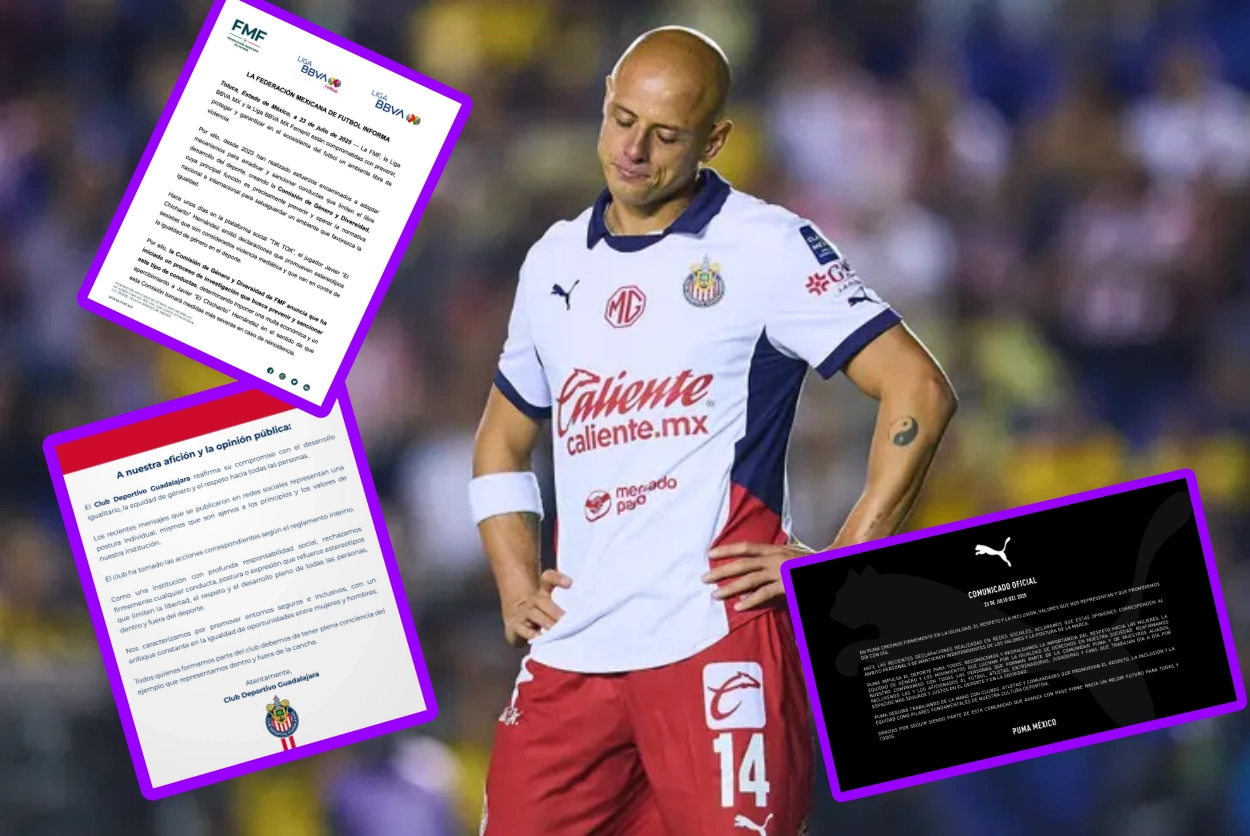 Lo dejaron solo: FMF, Chivas y Puma le ponen tarjeta roja a Chicharito