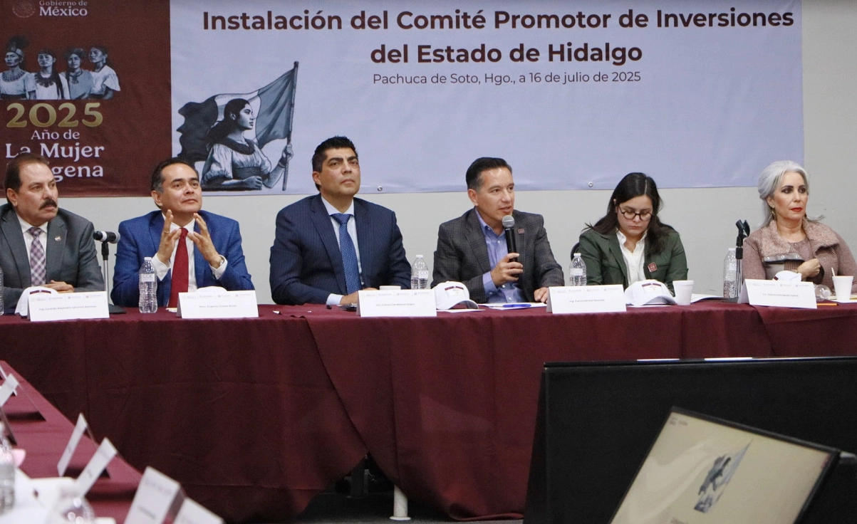 Instalan Comité Promotor de Inversiones en Hidalgo para fortalecer polos de desarrollo económico