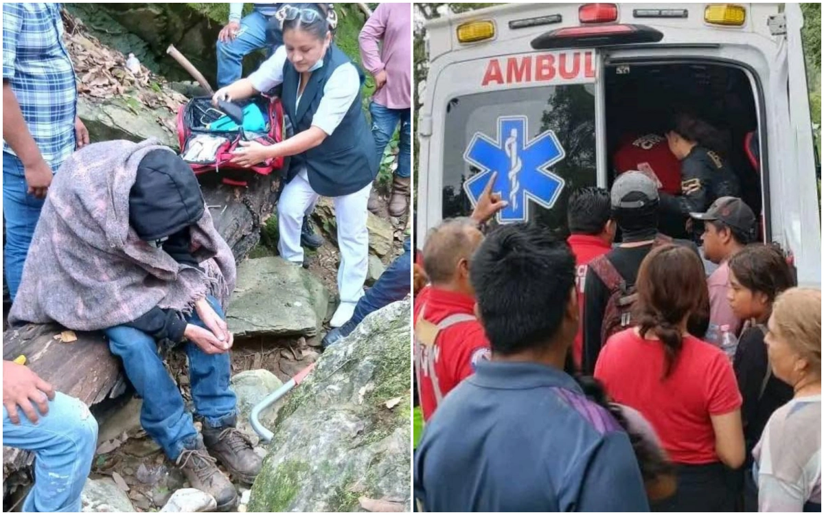 ¡Lo encontraron vivo!: adulto mayor pasó 4 días perdido en un barranco de Pacula