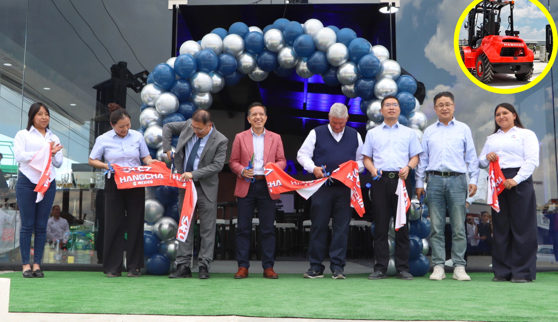 Inauguración del Showroom de Montacargas Hangcha México en Hidalgo.