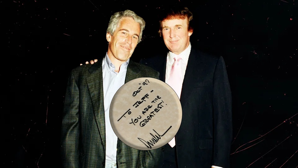 Donald Trump escribió un mensaje especial a Jefrrey Epstein, en un libro que el ahora presidente regaló al delincuente sexual en 1997.
