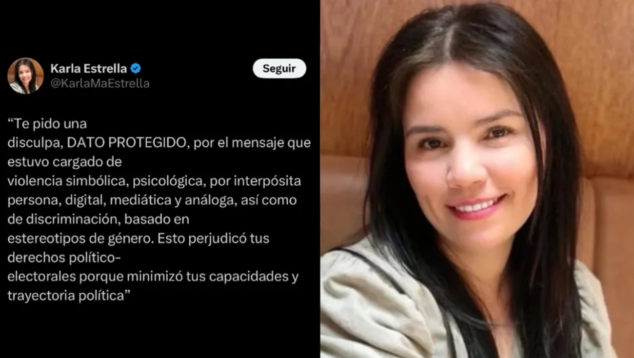 Registro INE incluye a Karla Estrella tras fallo del TEPJF por violencia política de género en redes sociales.