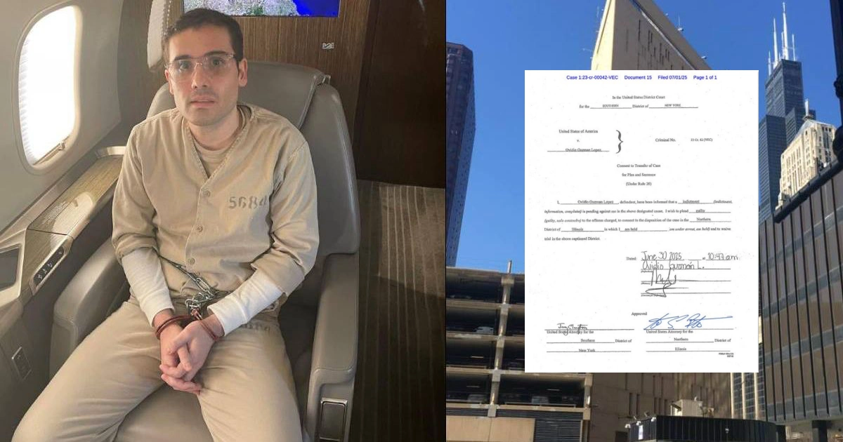 Ovidio Guzmán se declara culpable en Estados Unidos: busca evitar juicio en Nueva York