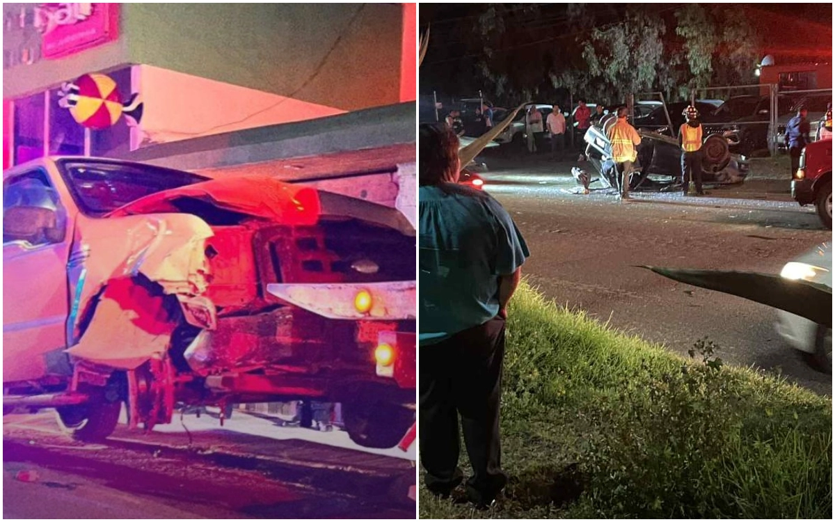 Persecución en Pachuca termina con choque, dos lesionados y un conductor detenido