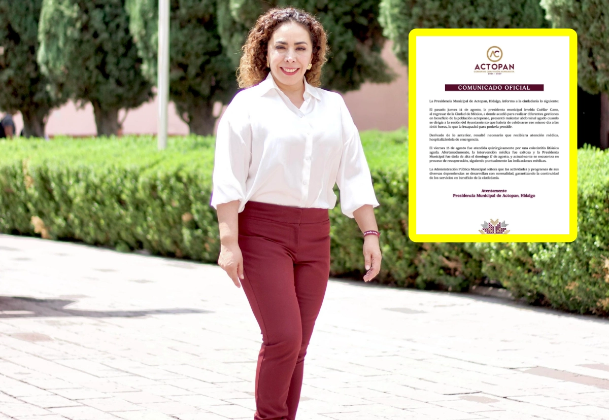Alcaldesa de Actopan, Imelda Cuéllar, es operada de emergencia
