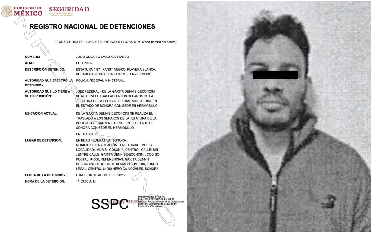 Julio César Chávez Jr. ingresa a penal de seguridad en Hermosillo tras detención en EE. UU.