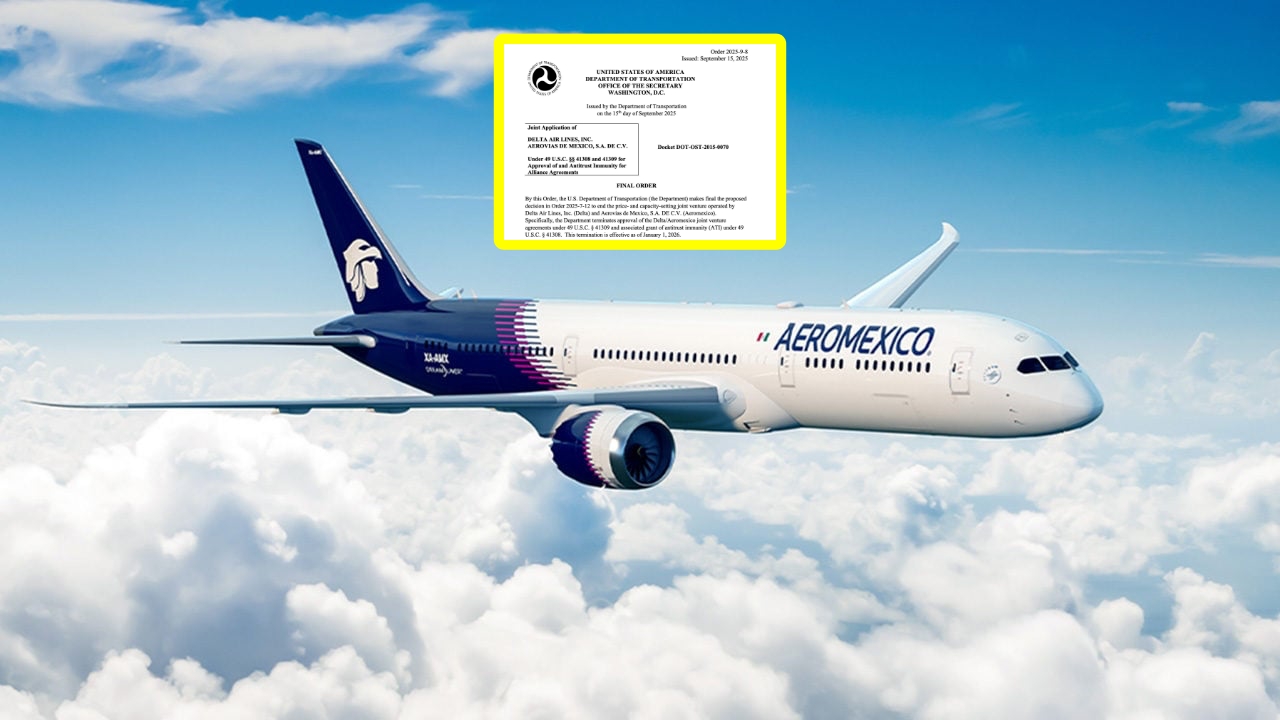 EE.UU. ordena a Delta y Aeroméxico terminar su alianza antes de enero de 2026