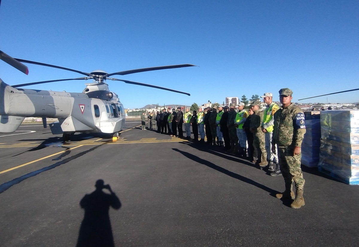 Gobierno de México activa tres Centros de Mando en Hidalgo con 111 puentes aéreos para atender a comunidades afectadas por las lluvias