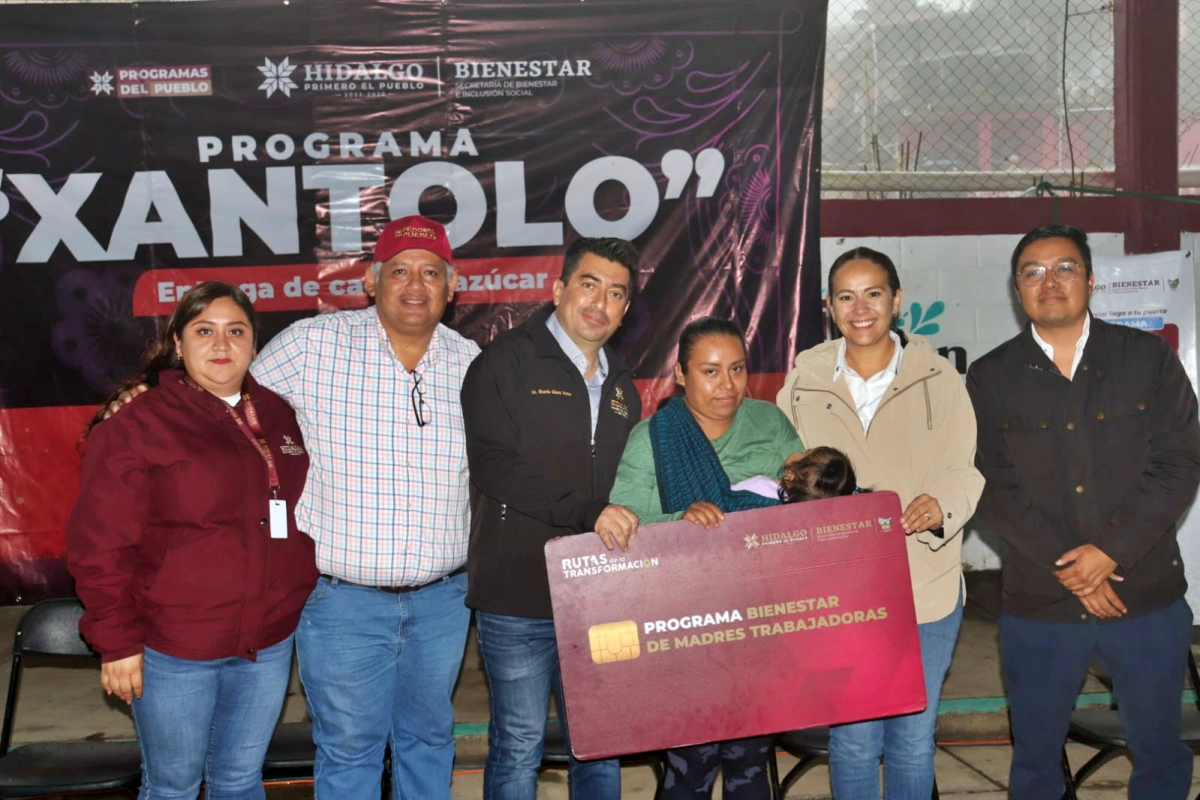 Inicia entrega de tarjetas Sebiso para mujeres en Hidalgo