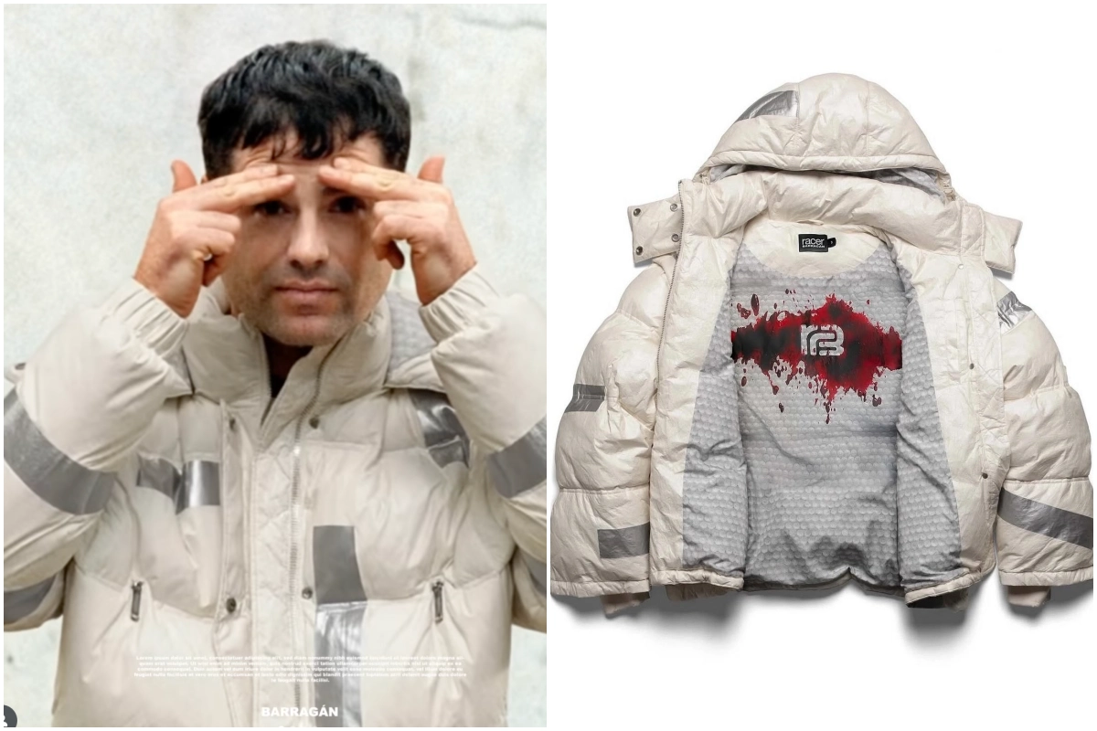 “Chamarra del Chapo” desata furia en redes: Barragán lanza prenda con sangre falsa y video hecho con IA