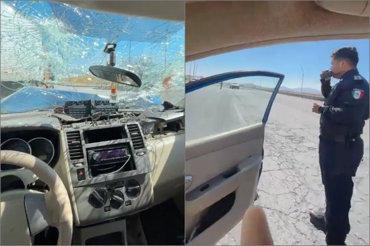 VIDEO: Conductor lesionado narra fuerte accidente desde el interior de su vehículo en Villa de Tezontepec