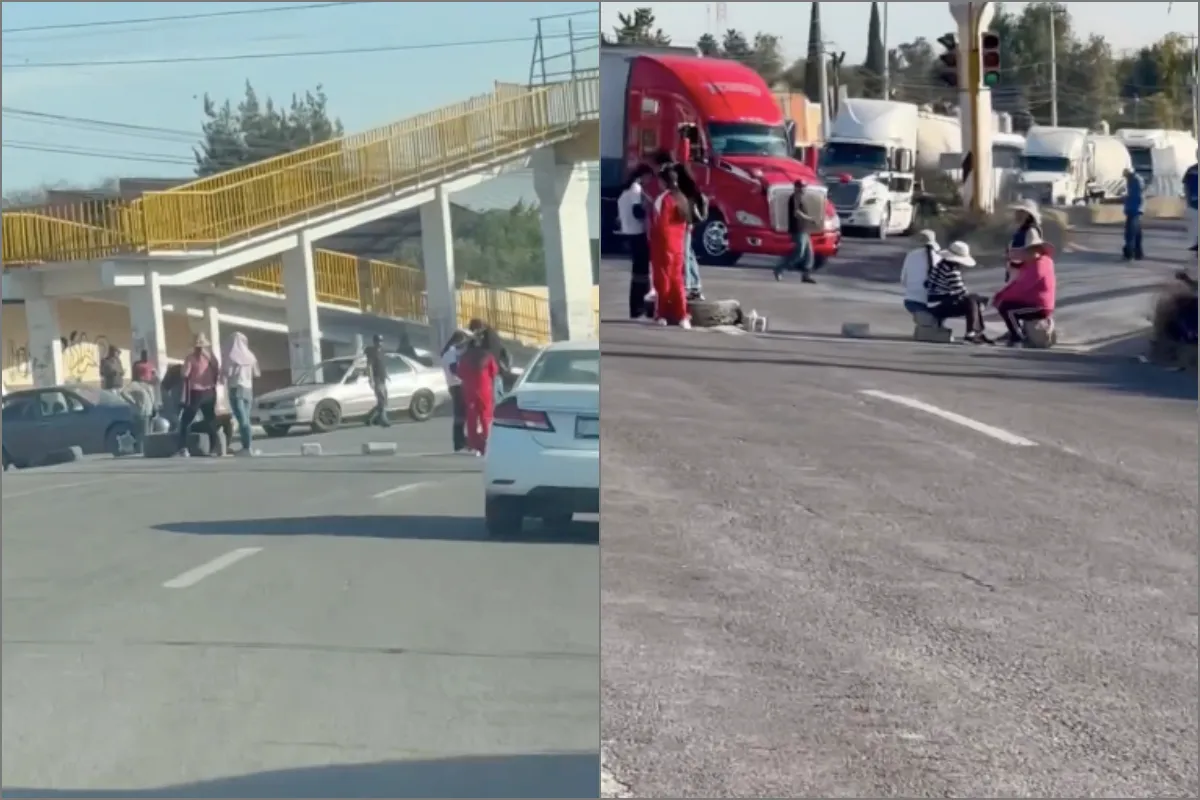 Desde el mediodía de este lunes 18 de noviembre, pobladores mantienen cerrada la carretera Ixmiquilpan-Actopan.
